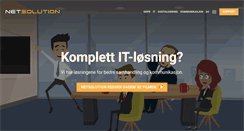 Desktop Screenshot of netsolution.no