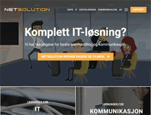 Tablet Screenshot of netsolution.no