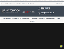 Tablet Screenshot of netsolution.sk