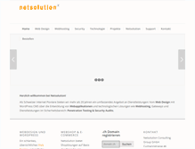Tablet Screenshot of netsolution.ch